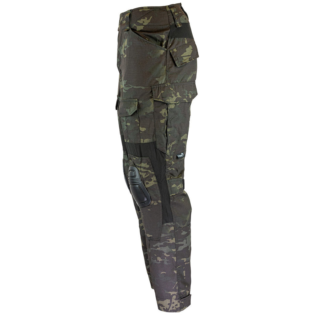 side view of viper elite vcam black trousers