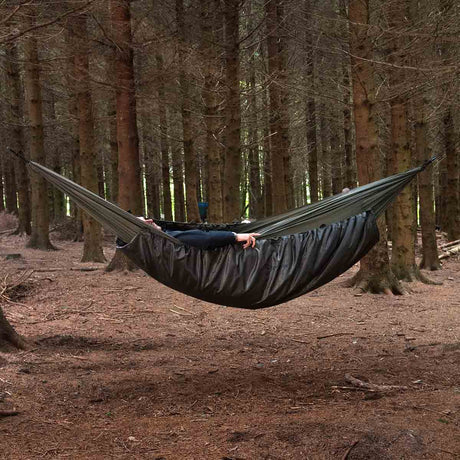 snugpak hammock under blanket olive