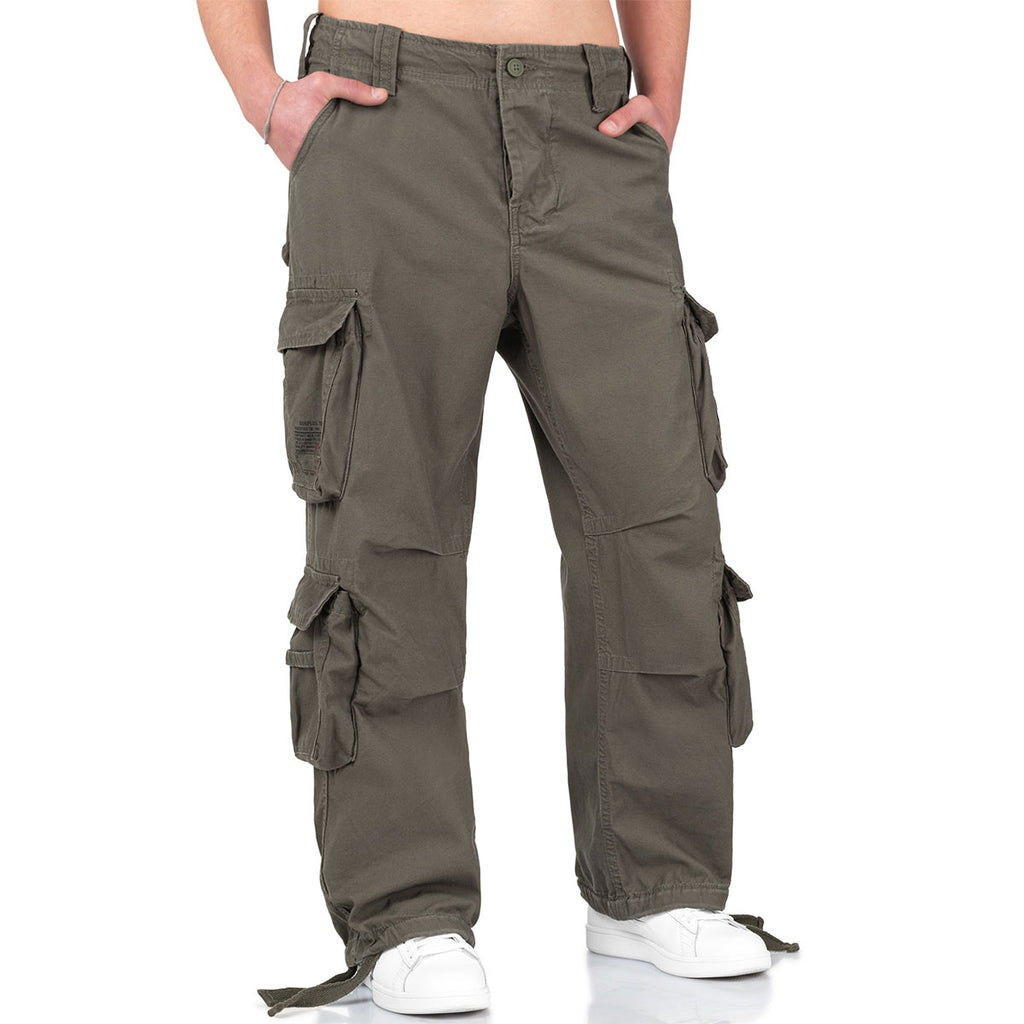 Surplus Airborne Vintage Trousers Olive Green | Military Kit