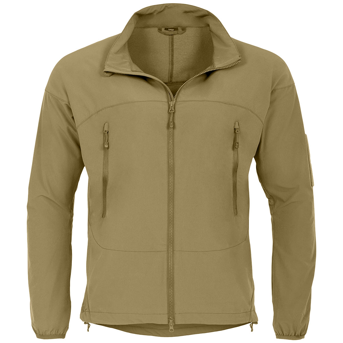 unzipped collar highlander hirta jacket ranger green