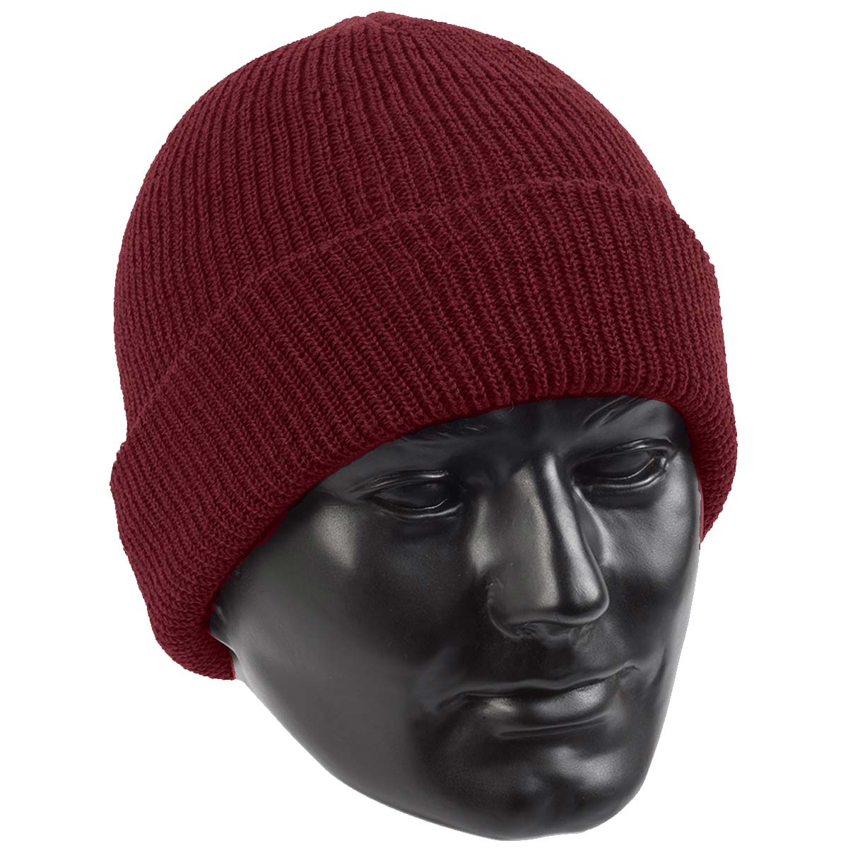 us army wool watch cap maroon