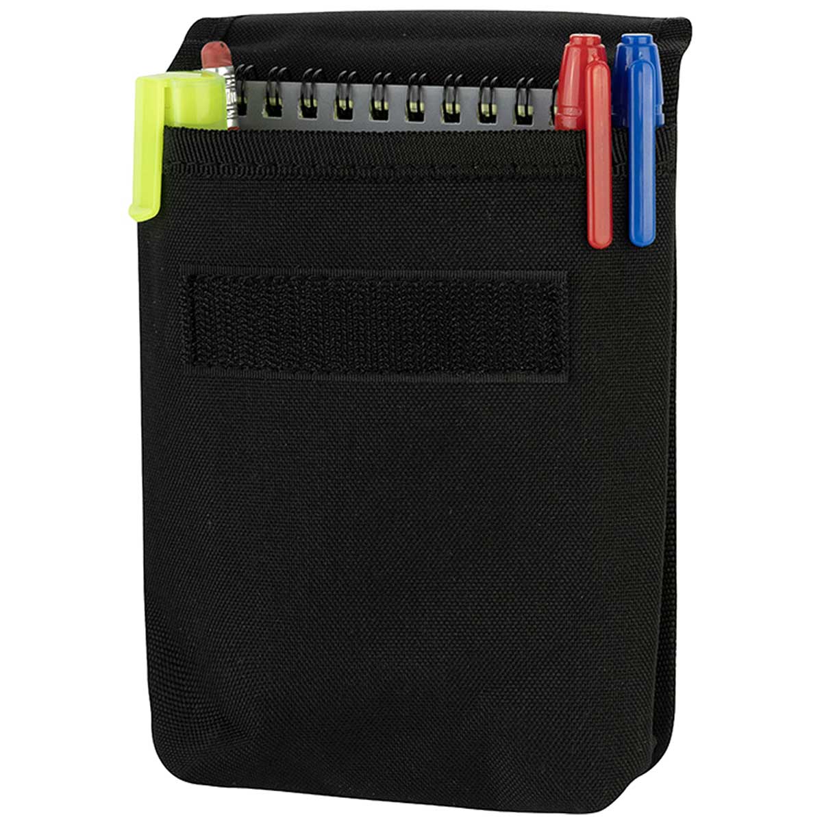 viper notebook pouch black with velcro closure