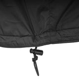 waist toggle on highlander black halo full zip jacket