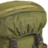 zipped lid pocket of cedar green berghaus mmps centurio ii 45l rucksack