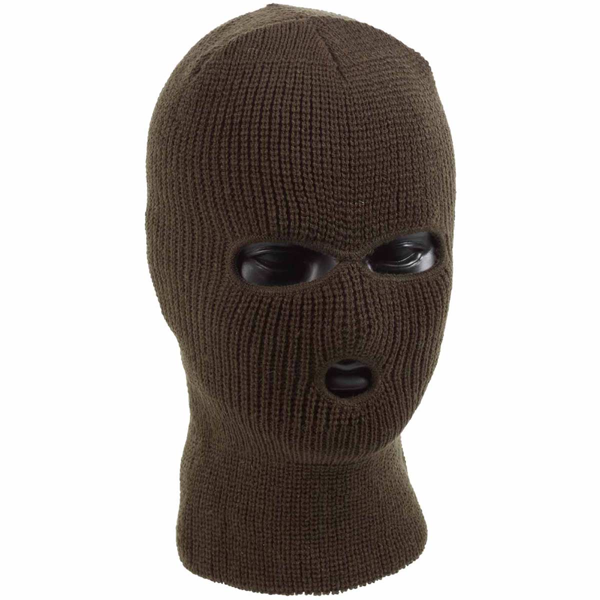 3 hole olive balaclava