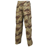 rear of 6 colour desert camo combat trousers