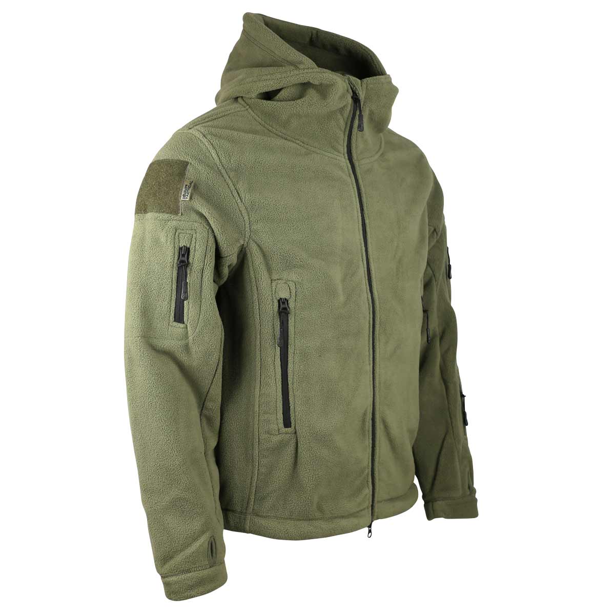 Kombat Recon Hoodie Olive Green Close