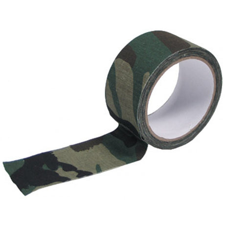 MFH Fabric Tape 5cmx10m Woodland Camo