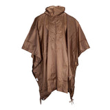 rear view of coyote waterproof poncho