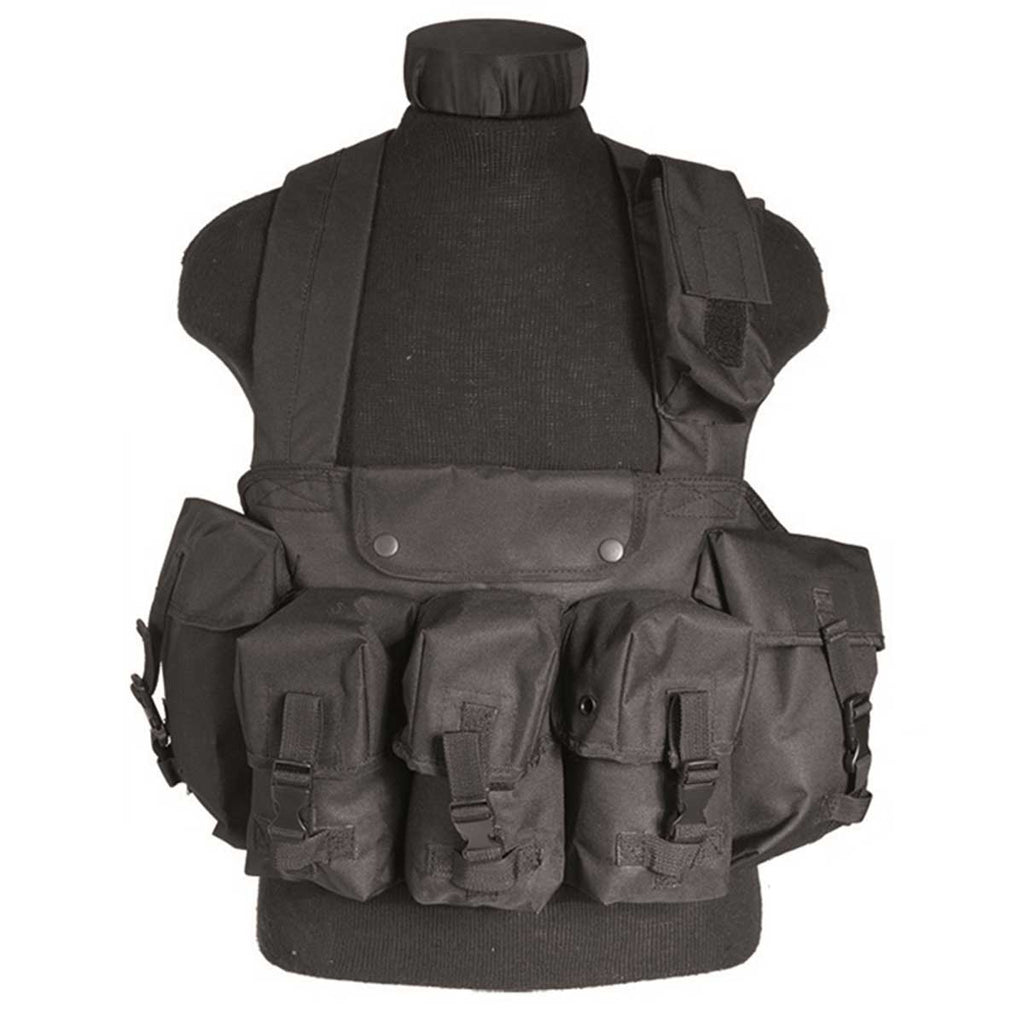 Mil-Tec Chest Rig Black - Free UK Delivery | Military Kit