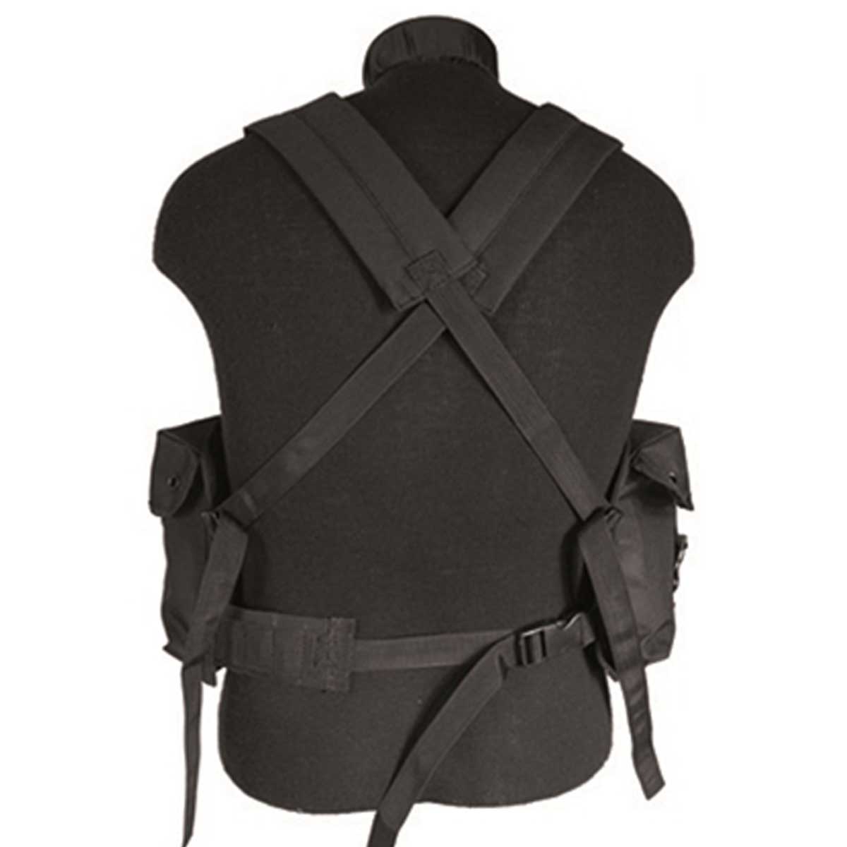 Mil-Tec Chest Rig Black Rear