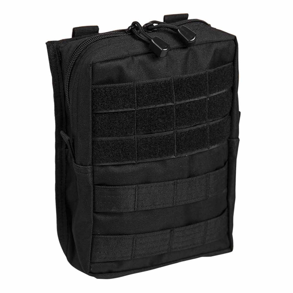 Mil-Tec Large Zipped MOLLE Belt Pouch Black | Military Kit