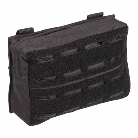 Mil-Tec Laser Cut Belt Pouch Black Front