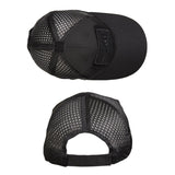 Mil-Tec Net Baseball Cap Black Top and Rear