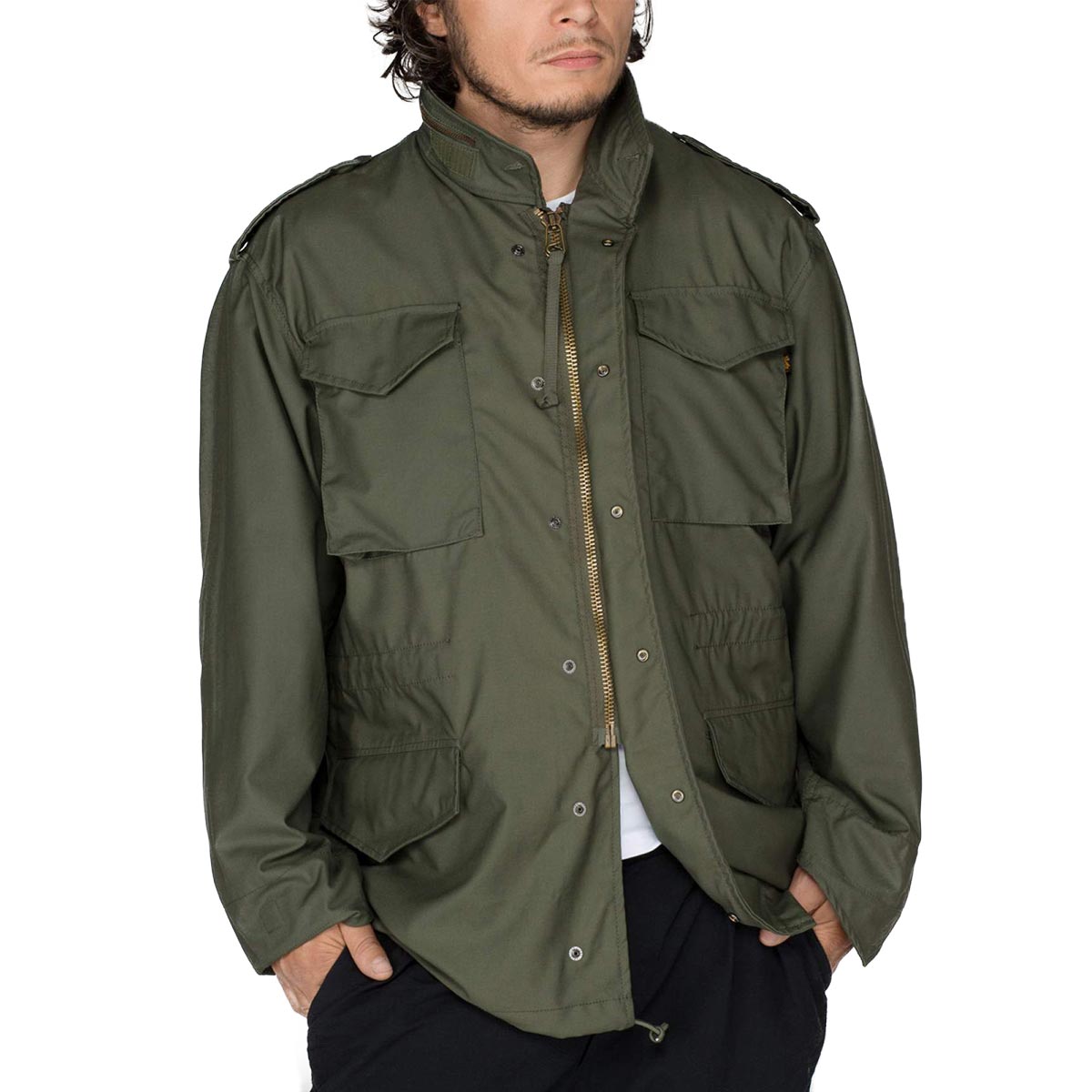 Alpha Industries M65 Field Jacket Olive Green Military Kit