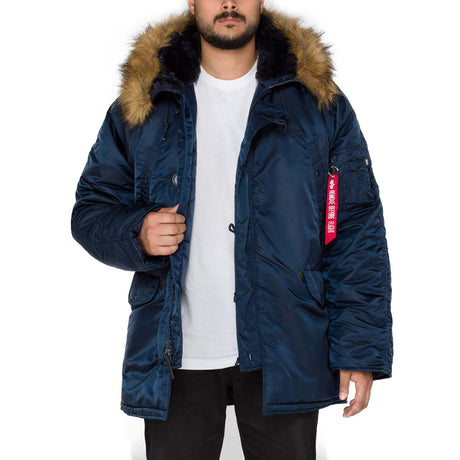 alpha industries n3b parka replica blue