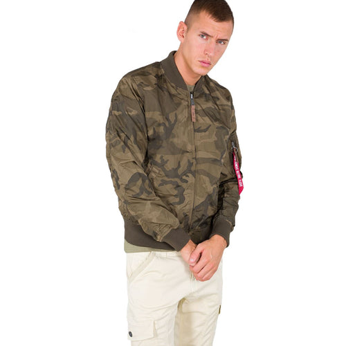 Alpha Industries MA-1 TT Bomber Jacket Olive Camo | Military Kit