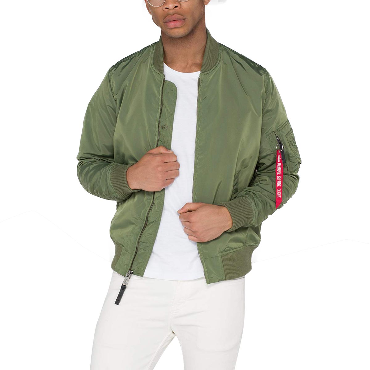 Alpha Industries MA 1 TT Bomber Jacket Sage Green Military Kit