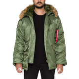 alpha industries n3b parka green