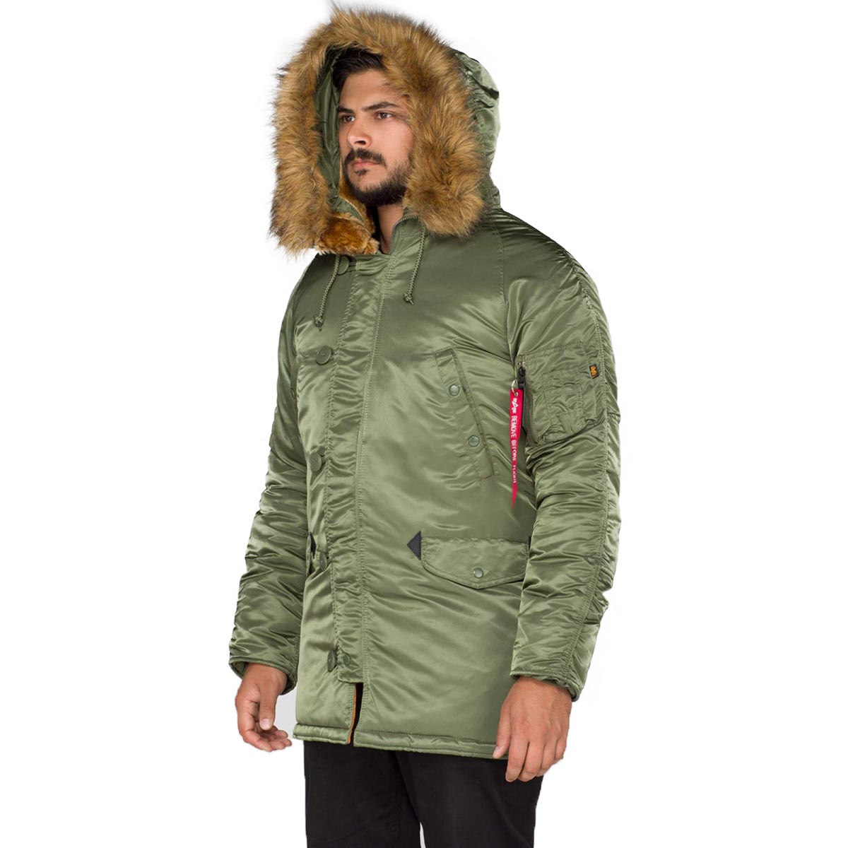 Alpha Industries N3B Slim Fit Parka VF 59 Sage Green Military Kit