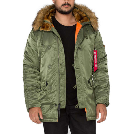 alpha industries n3b vf59 parka sage green