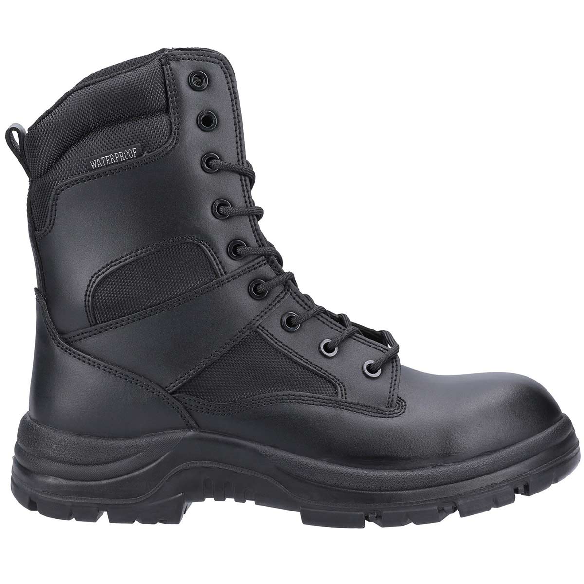 Black high combat boots best sale