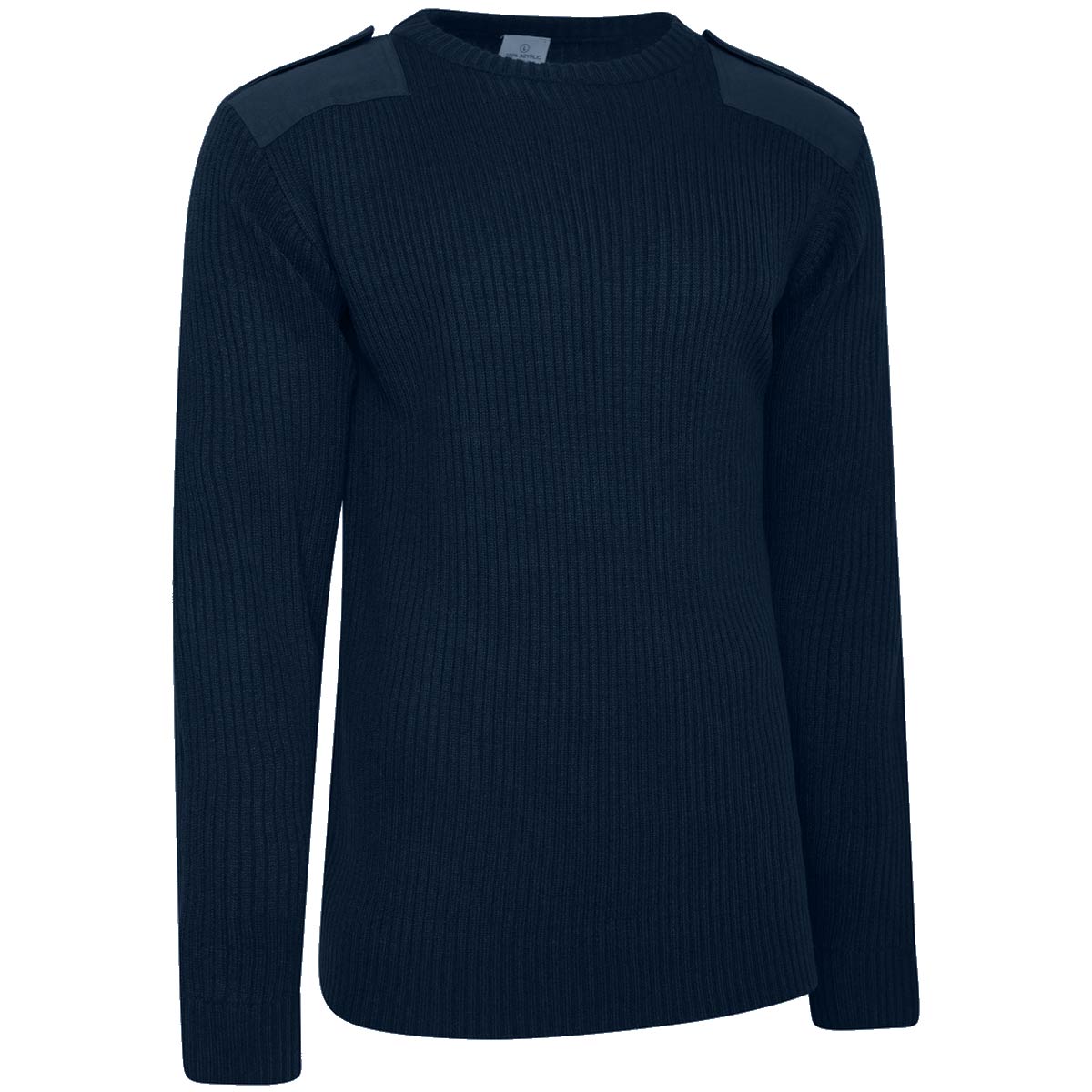 army crew neck jumper navy blue