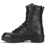 black paratrooper boots inside