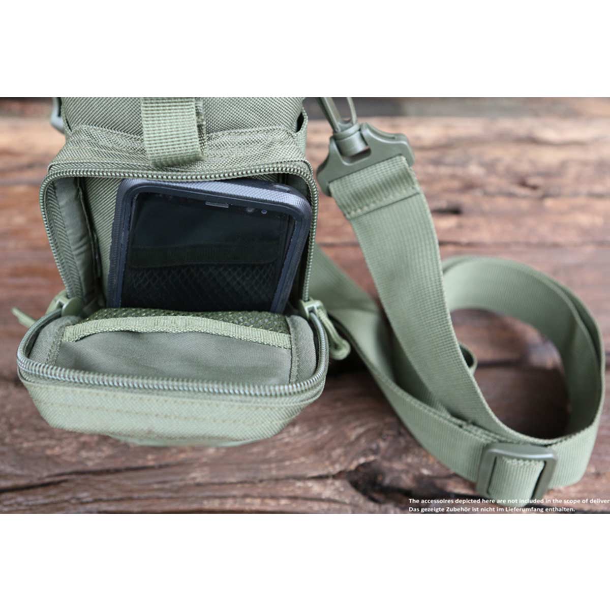 brandit bottle holder II olive green side pouch