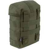 rear of brandit fire molle pouch olive green