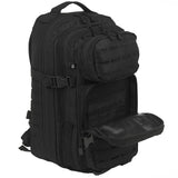 brandit medium rucksack us cooper lasercut black front utility pockets