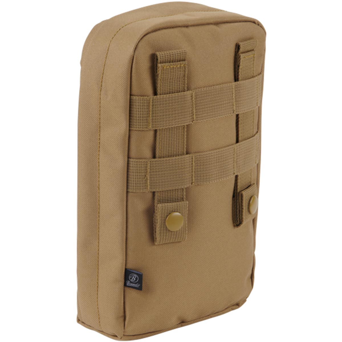 rear of brandit snake molle pouch camel