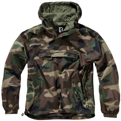 Brandit Summer Camo Jacket - Free | Delivery Woodland Kit Military Windbreaker