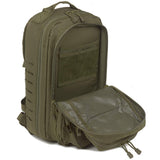 brandit us cooper lasercut medium olive green rucksack internal mech pocket