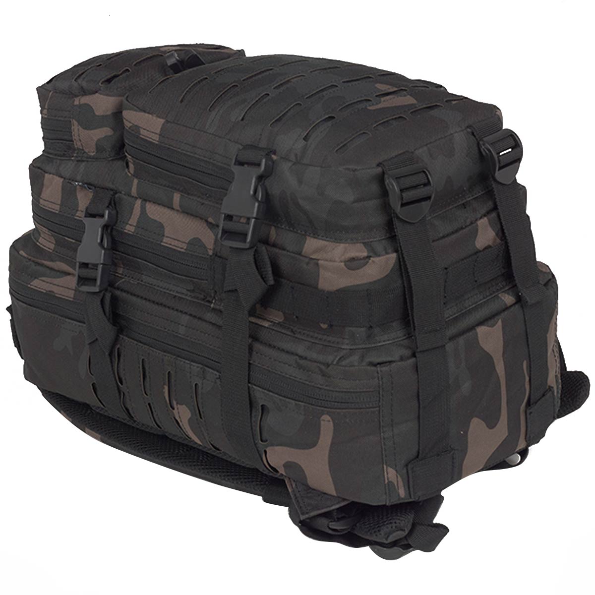 brandit us cooper lasercut medium rucksack dark camo compression straps