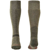 front back of bridgedale heavyweight knee sock olive