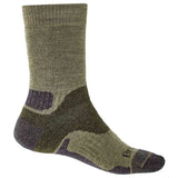 bridgedale midweight boot sock green side