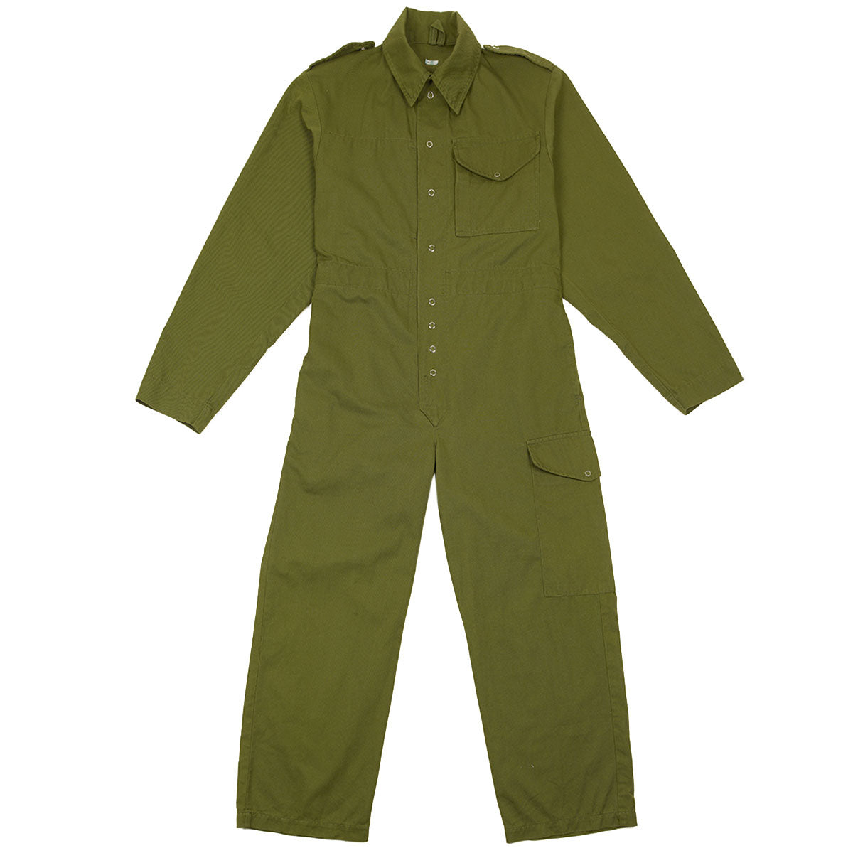 british army coveralls greenm press stud closure