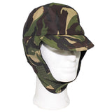 British Army Goretex Cold Weather Cap Flaps Down DPM Camo