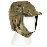 British Army Goretex Cold Weather Cap Flaps Down MTP Camo