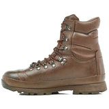 brown used altberg defender combat boots medial side view