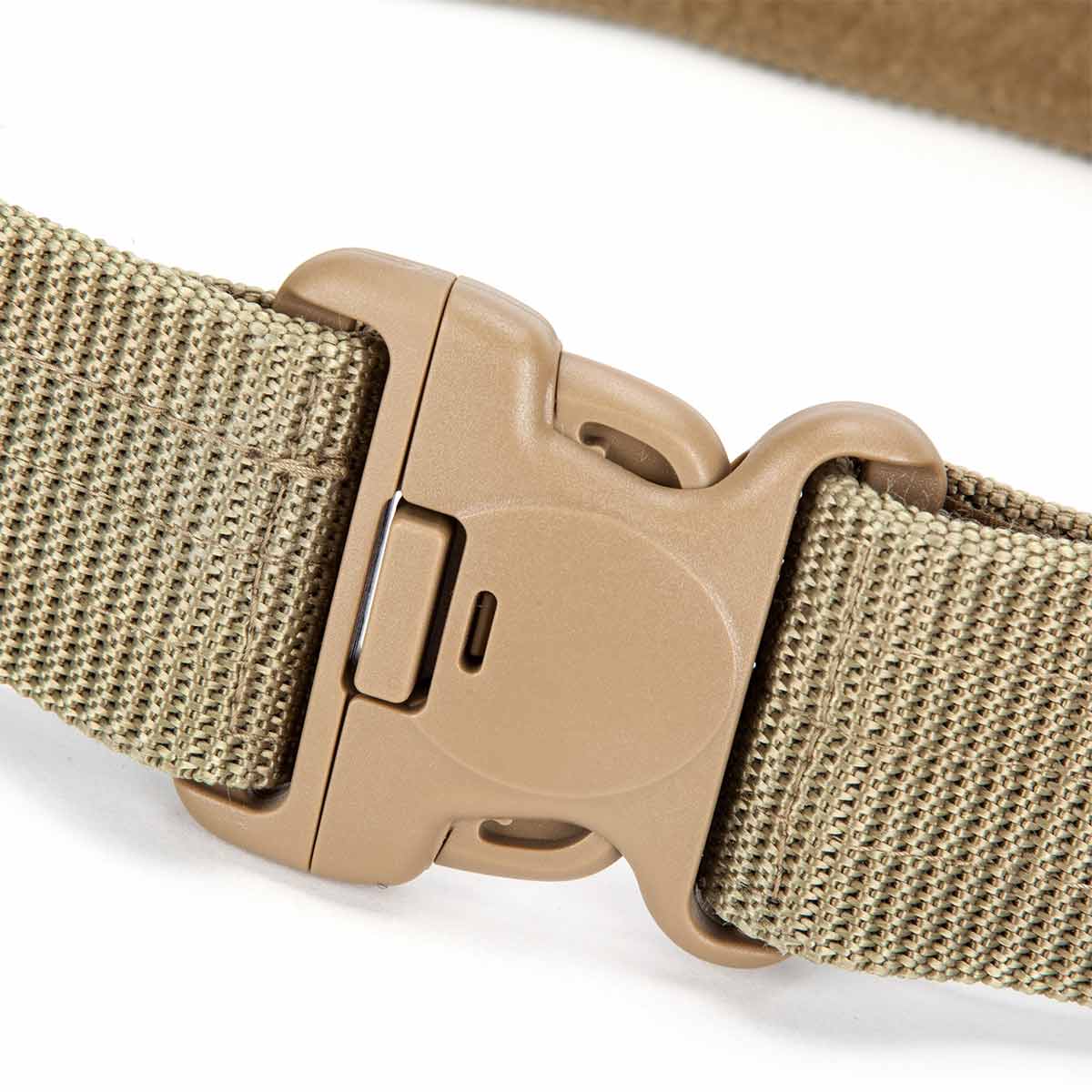 buckle clip of kombat swat tactical belt coyote