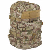 carabiner and union jack on kombat 40l assault pack molle btp camo