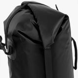 closed rolltop 45l highlander troon duffle bag black