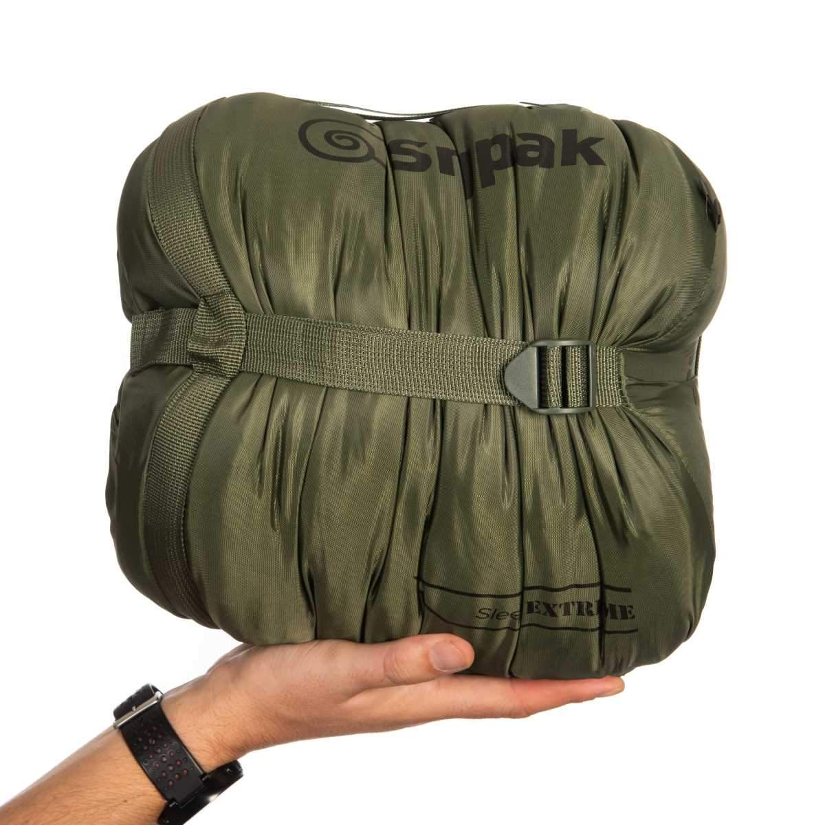 compression sack for sleeper extreme sleeping bag olive