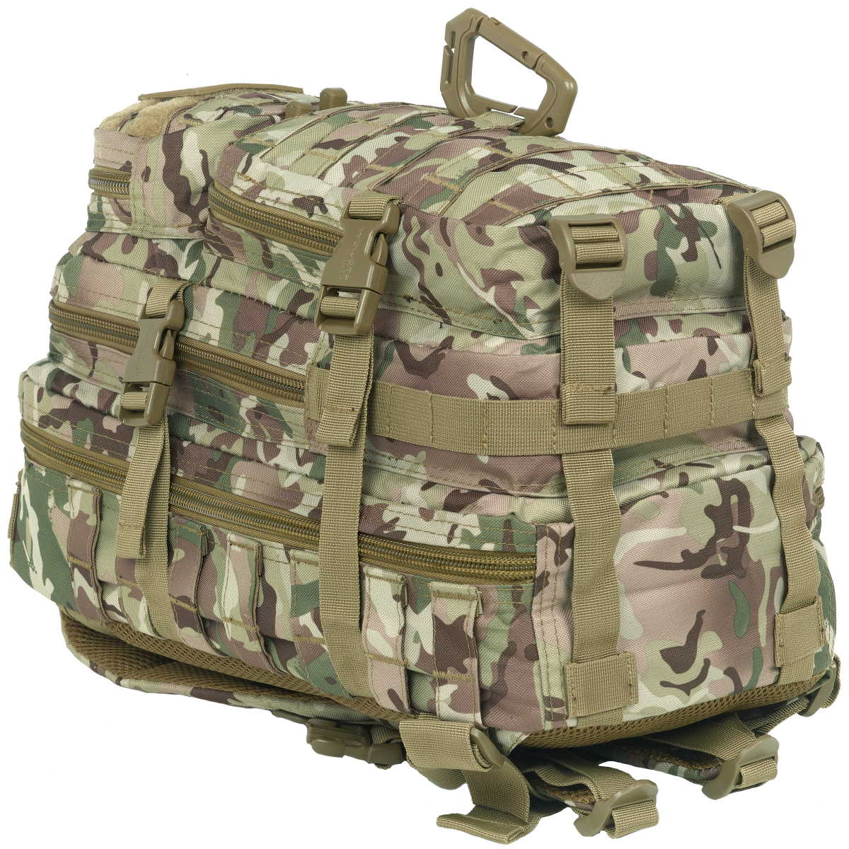 compression straps kombat 28l molle pack btp camo