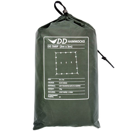 dd hammock 3x3 tarp olive stuff sack