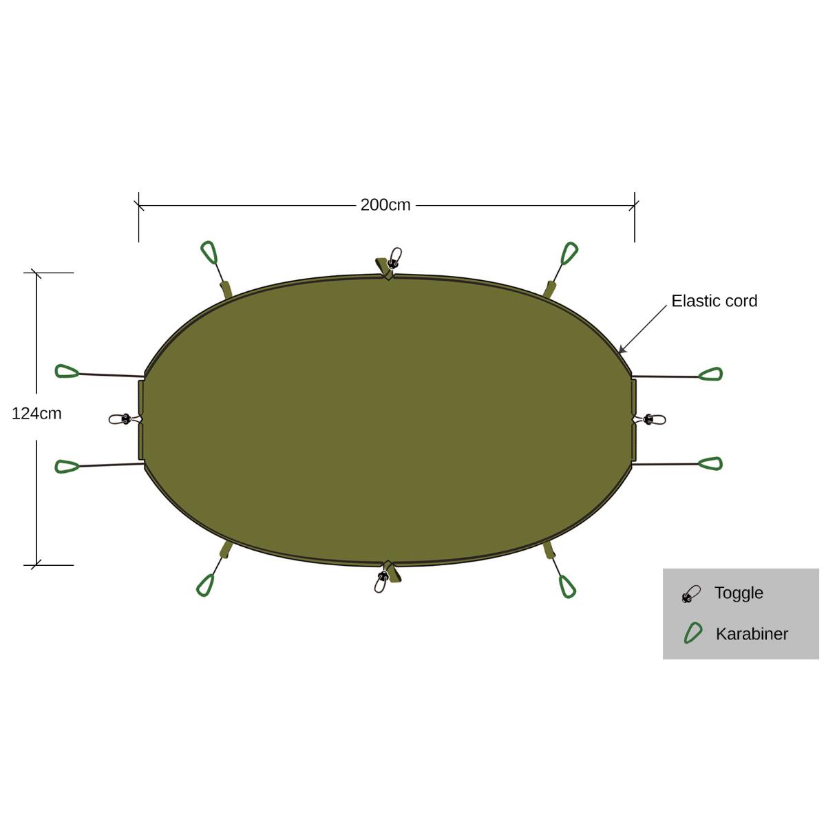 dimensions of dd hammocks underblanket