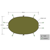 dimensions of dd hammocks underblanket