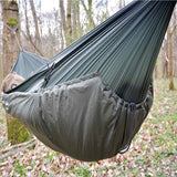 dd hammocks underblanket olive green closeup